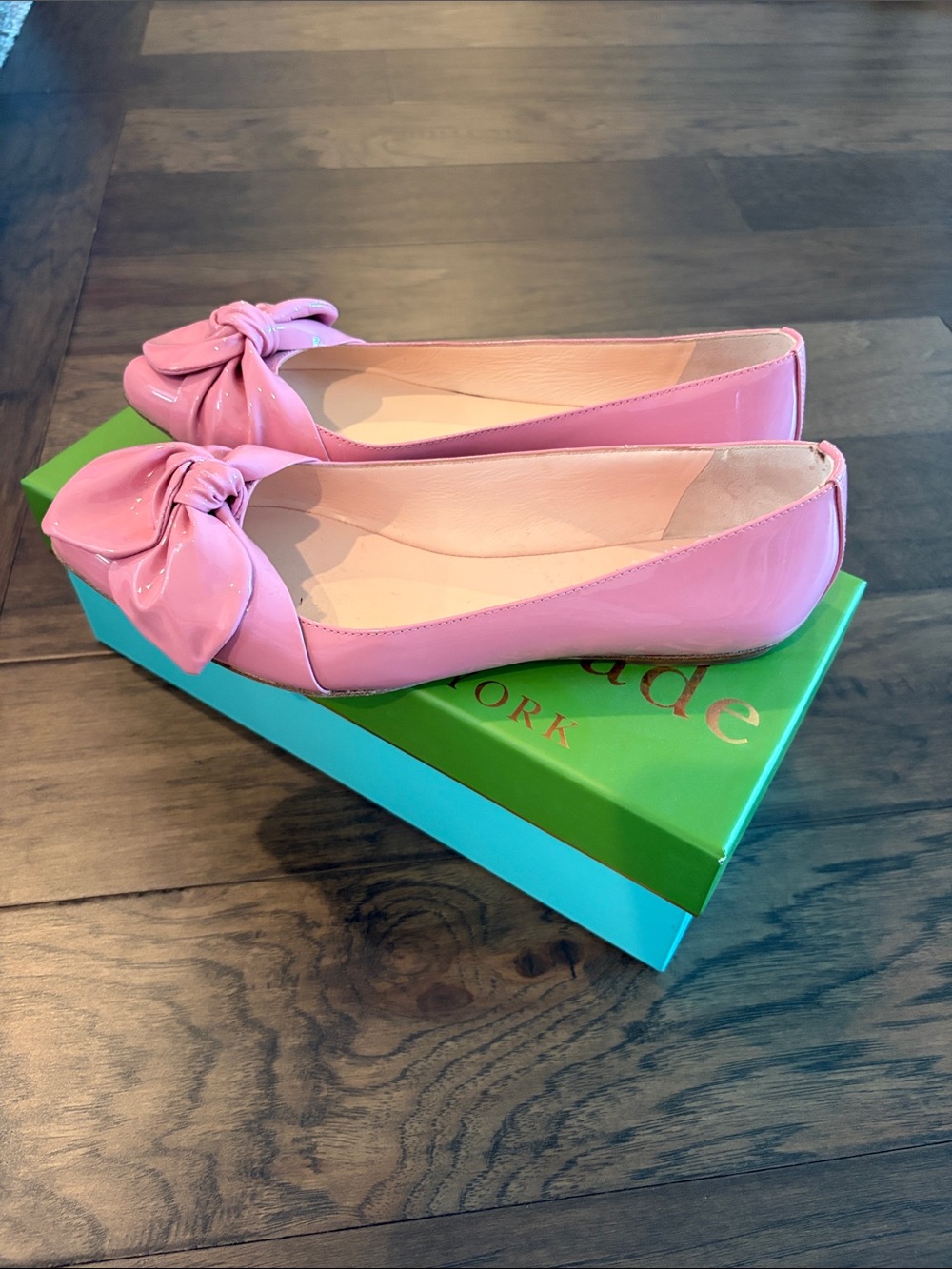 Kate Spade Nancy Pink Patent Flats Sz 7.5 - Picture 3 of 6